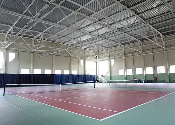 Indoor steel sports and recreation facility